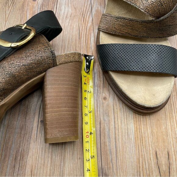 Coque Terra Anthropologie Sanne Shimmer Wrap Heels EU 39 - Picture 9 of 9